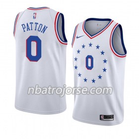 Män Philadelphia 76ers Tröja Justin Patton 0 2018-19 Nike Vit Swingman